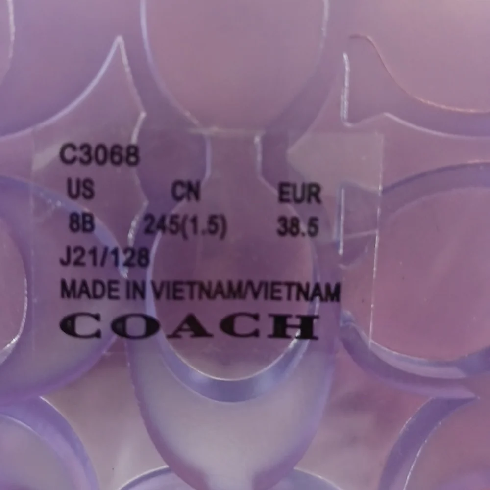 Coach Ulyssa Rubber Water Resistant Jelly Slide Sandals Purple Size 8 - Picture 9 of 9
